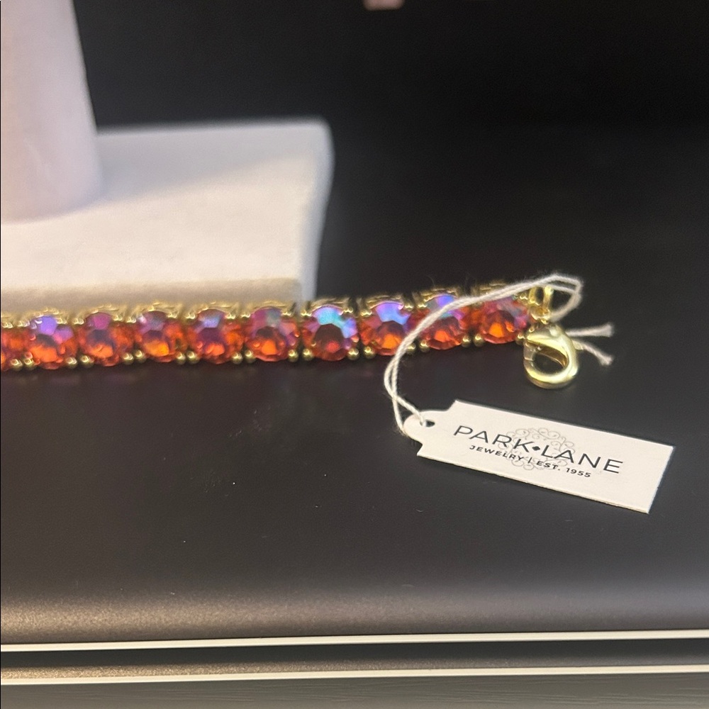 Park Lane Vibrant Pink and Gold Bracelet - Picture 4 of 5